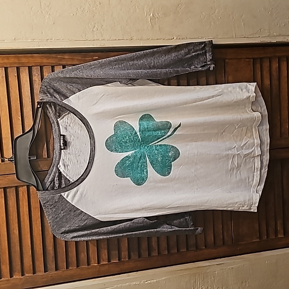 Express St. Patrick's Day baseball t-shirt